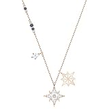 Swarovski Symbolic Star Anhänger, Rosé Vergoldete Damenhalskette mit Edlen Stern-Anhängern und Funkelnden Swarovsk