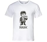 HGS Pulp Fiction Samuel L. Jackson Jules Cartoon Quentin Tarantino Movie T-Shirt weiß Gr. M, Schw