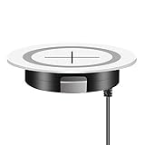 JE Make IT Simple QI Wireless Charger Fast Kabelloses Ladegerät induktions ladegerät von Furniture Grommet, Wireless Charging kompatibel mit iPhone 12/12 Mini/12 Pro Max/SE2020/iPhone11, Galaxy S