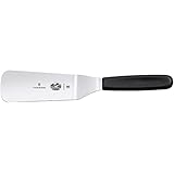 Victorinox Swiss Classic Winkel Spachtel zum Backen, Swiss Made, 12cm, Schmal, Edelstahl, rostfrei, schw