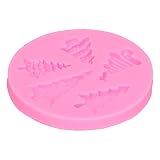 Shanrya Weihnachtsbaumform, Eiscremeform Silikonform DIY Backform für Kuchendekoration für zu Hause Küche für Bäckerei für Mousse aromatisierte Lebensmittel(Rosa)