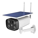 1080P HD IP Camera Outdoor Solar Power Large Capacity Battery Security Camera with Night Vision Two-Way Audio Motion Detection 4g (WiFi)