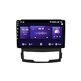 MGYQ Android 10.0 Autoradio, Radio Für SsangYong Korando 2010-2013 GPS-Navigation 9-Zoll-Head Unit MP5 Multimedia-Player-Video Mit Rückfahrkamera 4G WiFi Carplay DSP,1g+16g