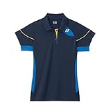 YONEX L2452EX Badminton Damen Poloshirt, Marineblau, S
