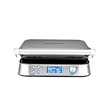 GASTROBACK 42424 Waffeleisen Advanced Control, 5 Verschiedene Programme, 7 Bräunungsstufen, Steuerung über LCD–Display, 1.600 Watt, Edelstahl, silb