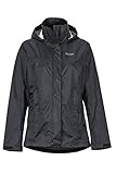 Marmot Damen Hardshell Regenjacke, Winddicht, Wasserdicht, Atmungsaktiv Wm's PreCip, Black, L, 46700