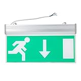 LED Notausgangsbeleuchtung Schild, Sicherheits Evakuierung Anzeigelampe 110v-220V (Acryl)