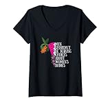 Damen Pro Choice Men Shouldn't Be Making Choices, Roe v Wade T-Shirt mit V