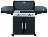 Campingaz Gasgrill 3/4 Series Classic EXSE, BBQ Grillwagen mit 3/4 Edelstahlbrennern und Seitenkocher, Standgrill mit Deckel und Thermometer, InstaClean Reinigungssystem und Culinary Modular Sy