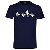 Herzschlag Basketball T-Shirt | Sport | NBA | Jordan | Stadion | Fun | Fan Navy Blau S