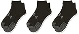 Under Armour UA Heatgear Locut, atmungsaktive Sportsocken im 3er-Pack, Laufsocken mit dynamischem Halt und Flexibilität Unisex, Black / Black / Steel , M