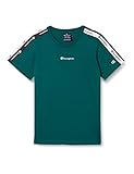 Champion Jungen American Tape T-Shirt, grün, 12 J