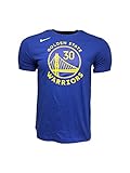 Nike Herren T-Shirt Stephen Curry #30 Golden State Warriors 100% Baumwolle Active CV8520 Blau, blau, Groß