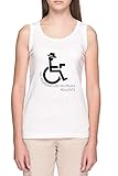 Infinite Jest - Les Assassins des Fauteuils Rollents Damen Weiß Bauchfreies T-Shirt Women's White Tank T-S