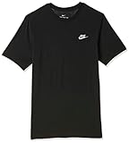 Nike Herren T-Shirt Sportswear Club, Black/White, M, AR4997-013