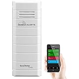 Mobile MA10100 Alerts Zusatzsensor MA 10100 - Temperatursensor mit Datenübertragung auf das Smartphone, Thermometer, mit Alexa kompatibel, Temperaturüberwachung, weiß, 3,2 x 1,7 x 8,7