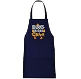Shirtracer Kochschürze lustig - Ich habe gekocht - Chips - 80 cm x 73 cm (H x B) - Navy Blau - Geschenk - X967 - Schürze und Küchenschürze für Männer und D