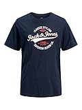 JACK&JONES JUNIOR Jungen JJELOGO Tee SS O-Neck 2COL 21/22 NOOS JR T-Shirt, Navy Blazer, 164