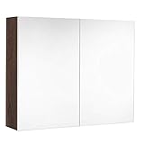 ALLIBERT Badezimmerschrank Look – L 80 x H 65 cm – Schw