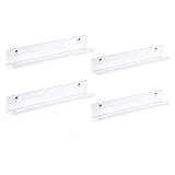 Transparente Vinyl-Schallplatten-Wandhalterung, 6er-Pack, Acryl-Album-Halter, Display für Ihre täglichen LP-Hören im Büro oder Z