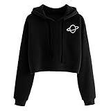 Damen Sweatshirt, Teenager Mädchen Kurzarm T-Shirt Bauchfrei Oberteil Kurz Sommer Strand Casual Crop Tops V-Ausschnitt Schmetterling Blumen Liebe Bluse mit Schleife Bandag