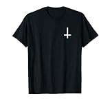 Umgedrehtes Kreuz - Satan Luzifer Dämon Fun T Shirt dezent T-S