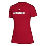 adidas NCAA Creator SS T-Shirt für Damen, Damen, LOCKER Official Font WMS WO, rot, S