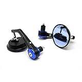 QIANXUNBAIHUO 2pcs/Paar Universal Motorrad Rückspiegel 22mm 7/8'Motorrad Lenkerende Seite Rückspiegel Für C&afe Racer Zubehör (Farbe : 2)