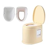 HJHQQ-CZYHG Mobile Toilette, Eimertoilette,Camping-Toilette Nottoilette Chemietoilette Toiletteneimer Sanitär Farbe Deluxe Weit Verbreitet - H 42Cm (Color : Gelb)