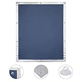 EUGAD Thermo Rollo Dachfenster Sonnenschutz UV-Schutz für Zuhause, Auto, Dachfensterrollo ohne Bohren, Hitzeschutz für Innen, Verdunkelungsrollo Dachfenster ohne bohren mit Saugnäpfen (Blau, 96x115cm)