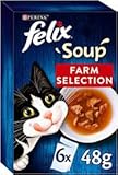 Purina FELIX Soup Katzenfutter Farm Selection (1er Pack (1 x 6 x 48 g)