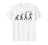 Evolution Of Man Funny Cardano Joke ADA Coin White Crypto T-S