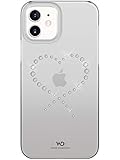 WHITE DIAMONDS - Hülle Eternity Crystal Case für Apple iPhone 12 Mini I Transparent, durchsichtig, Herz Kristalle (Crystal)