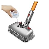 JYXZQZZ ZQZHEN Elektrischer Nass- und Trocken-Wischkopf mit LED-Licht, passend für Dyson V7, V8, V10, V11, austauschbare Teile mit Wischmopp-Pads, Wasserbecher (Farbe: Grau)