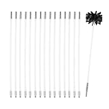 Schornsteinbürsten-Set, Nylonspleißbare Rohrreinigungsbürste Reinigungswerkzeug-Set Enthalten 6/9/12/15/18 Flexible Stäbe 1 Bürstenkopf 1 M8-Gewinde Für Den Haushalt ( Color : 18 Rods , Size : 610mm )