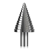 Stufenbohrer aus Edelstahl I Schälbohrer mit Titanium-Beschichtung in Größe 5-35mm - Stein, Aluminium, Stahl,