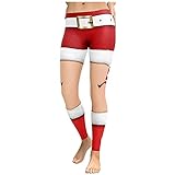 Umumyi Damen Leggings Weihnachten Hose Lange 3D Druck Winter Strumpfhose Stretch Sporthosen High Waist Relaxhose Reithose Elastisch Eng Bedruckt Dehnbare H