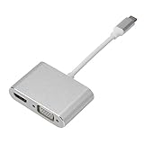 Nrpfell USB Typ C zu Vga MMnnlich zu Weiblich Typ C Konverter Audio Video Kabel Für USB-C Telefon Tab