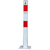 All4You Solider Absperrpfosten mit Öse Parkpfosten ParkWatch Pfosten Sperrpfosten Parkplatzsp