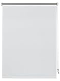 Deco Company Thermo-Rollo mit Thermo-Rückseite zum Klemmen, Höchste Lichtreflektion, Energiesparend, Lichtundurchlässig, Alle Montage-Teile inklusive, Weiß, 95 x 150 cm (BxH)