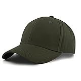 KELOYI Kappe Herren Adjustable Baseball Cap ArmeegrÜN Basecap Baumwolle Kappen D