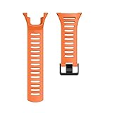 ZWMFAC 24 mm Silikonarmband für Suunto Ambit Series 1/2/3 Uhrenarmband 1/2/2S/2R/3P/3S/3R Sportuhrband (Farbe: Orange)