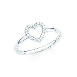 s.Oliver Ring für Damen, Sterling Silber 925, Zirkonia (synth.)
