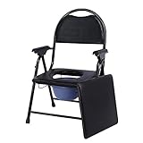 Cajolg Tragbarer Toilettensitz Leichtes Faltbares Outdoor-Töpfchen Tragbarer Camping-Toilettenstuhl Schwangere Heimmobile Toiletten-Badestuhl Für Schwangere Und B
