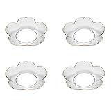 Saucenschale Saucenschale Mini-Glasschalen mit goldenem Rand Stilvolles Design Mehrzweck-Beilagenschale aus Glas Gewürzschalen Soja-Dip-Soßenschalen-Set mit 4 Dip