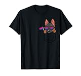 German Shephers Dog Pocket LGBTQ Bisexual Flag Gay Pride Bi T-S