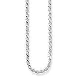 THOMAS SABO Damen-Kette Kordelkette 925 Sterling Silber Länge 45 cm KE1349-001-12-L45