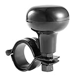 Keliour Lenkradknopf Fahrzeug-Lenkrad-Spinner-Knopf-Suizid-Klassische Premium-Qualitäts-Power-Griffe Universal Fahrzeug-Lenkknopf (Color : Black, Größe : Free Size)