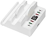 Kettles 5 In1 80W Multi-Port-Ladegerät Qc3.0 pd 20w. Digitalanzeige Ladegerät Hub Multiple USB Ladestation Wireless Ladegerät Dock for Smart Phone Tablet Pc. Öffentliche Produkte anw