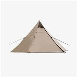 JUZHOUHUI Canvas-Zelt, 3-4 Personen Pyramidenzelt, Sofortiger einfacher Aufbau mit Doppeltür-Zelt für Camping-Familien-Camping, Rucksacktouren, W